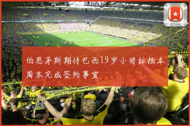 伯恩茅斯期待巴西19岁小将拉扬本周末完成签约事宜